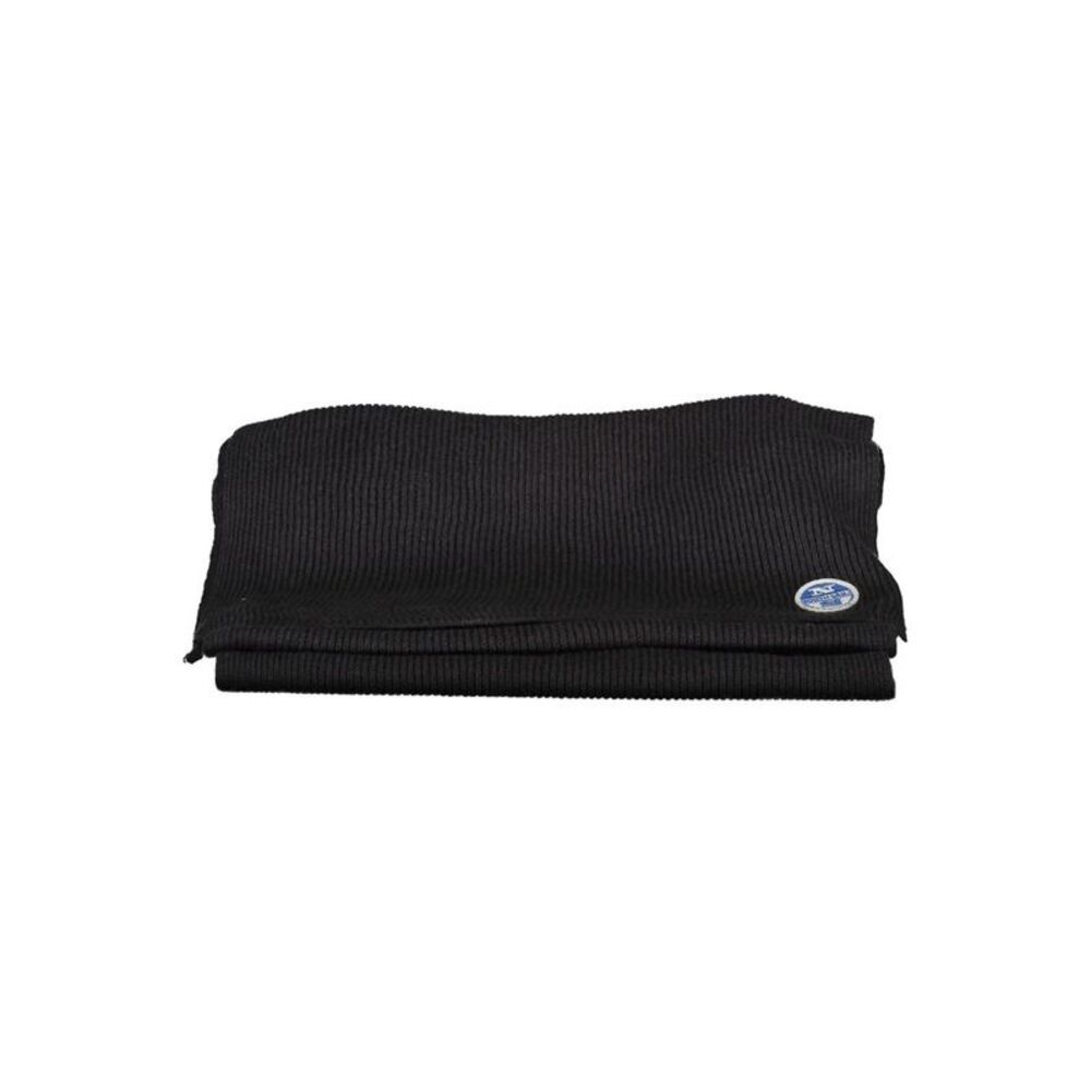 North Sails Black Cotton Men Men's Scarf